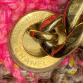 Load image into Gallery viewer, Chanel Pink / Beige 2022 Quilted Wool Tweed Chain Small Flap Bag with Gold Hardware