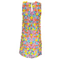 Load image into Gallery viewer, Moschino Couture Multicolored Floral Embellished Sleeveless Mini Dress