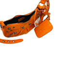 Load image into Gallery viewer, Balenciaga Pop Orange Croc Embossed Leather Le Cagole XS Shoulder Bag