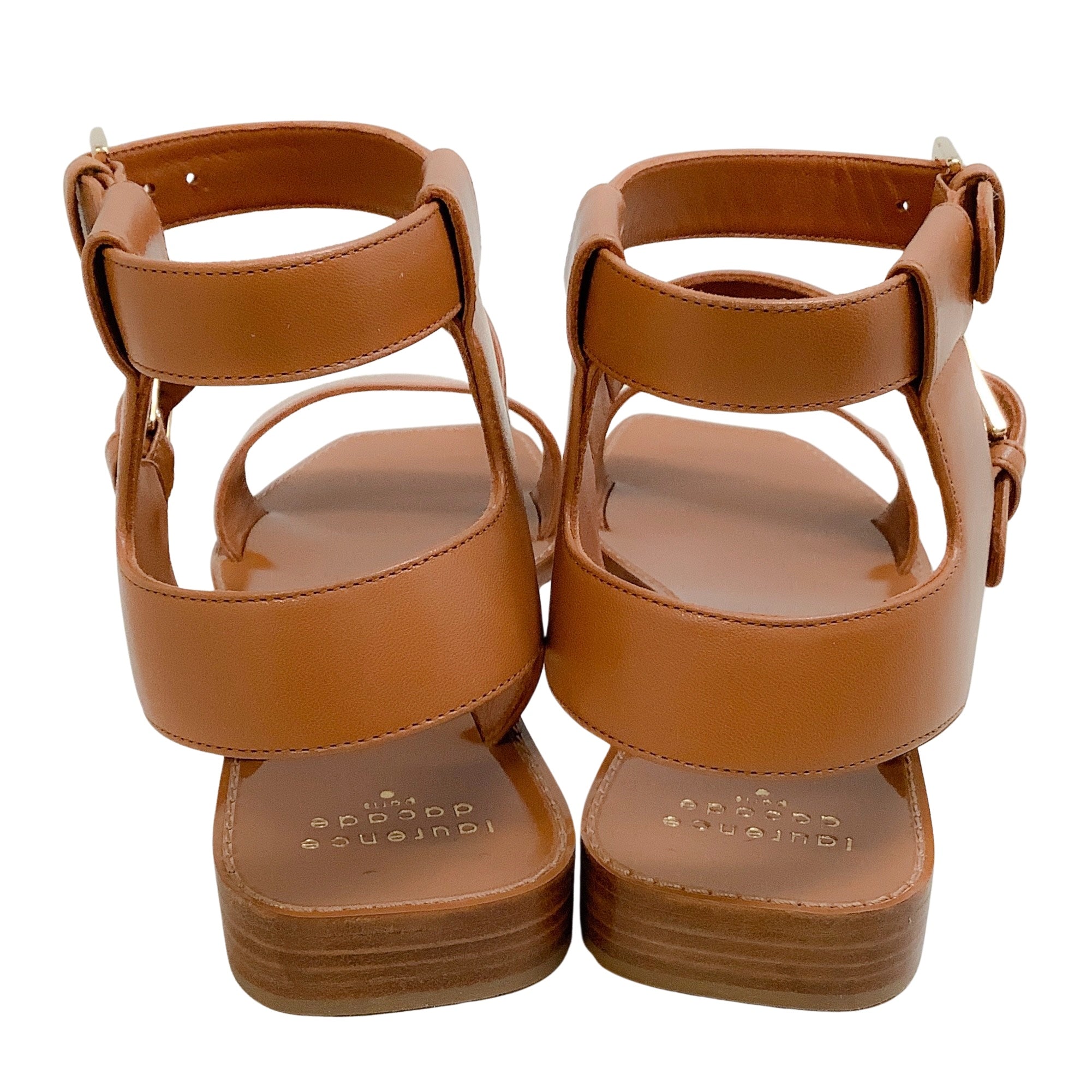 Laurence Dacade Brown Danny Flat Ankle Strap Sandals