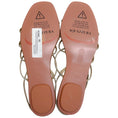 Load image into Gallery viewer, Aquazzura New Nude Crystal Mistica Flat Sandals
