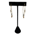 Load image into Gallery viewer, Louis Vuitton Gold / Silver / Rose Gold Monogram 14K Gold Hoop Earrings