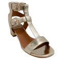Load image into Gallery viewer, Laurence Dacade Gold Laminated Leather Daho Gladiator Sandals