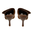 Load image into Gallery viewer, Gia Borghini Coffee Brown Selva Quilted Padded Mule Pumps