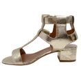Load image into Gallery viewer, Laurence Dacade Gold Laminated Leather Daho Gladiator Sandals