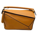 Load image into Gallery viewer, Loewe Tan Grained Calfskin Leather Puzzle Shoulder Bag