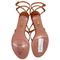 Load image into Gallery viewer, Aquazzura Tobacco Leather Baia 65 Sandals