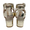 Load image into Gallery viewer, Laurence Dacade Gold Laminated Leather Daho Gladiator Sandals