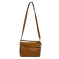 Load image into Gallery viewer, Loewe Tan Grained Calfskin Leather Puzzle Shoulder Bag