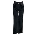 Load image into Gallery viewer, Veronica Beard Jeans Black Washed Onyx Crosbie High Rise Wide Leg Jeans with Tonal Embroidery
