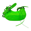 Load image into Gallery viewer, Balenciaga Acid Green Croc Embossed Leather Le Cagole XS Shoulder Bag