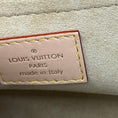 Load image into Gallery viewer, Louis Vuitton Brown Monogram Canvas Calfskin Trim Top Handle Clutch Handbag