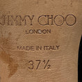 Load image into Gallery viewer, Jimmy Choo Black Patent Leather Open Toe Slingback Pumps