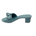 Load image into Gallery viewer, Alexandre Birman Light Blue Bow Detail Leather Slide Sandals