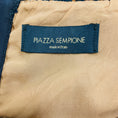 Load image into Gallery viewer, Piazza Sempione Navy / Brown Embroidered Knit Sleeveless Shift Dress