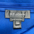 Load image into Gallery viewer, St. John Blue Jewel Embellished Neck Sleeveless Knit Shift Dress