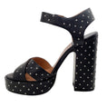 Load image into Gallery viewer, Laurence Dacade Black Leather Rosange Studded Platform Sandals
