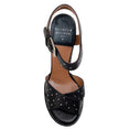 Load image into Gallery viewer, Laurence Dacade Black Leather Rosange Studded Platform Sandals