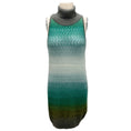 Load image into Gallery viewer, Missoni Green Multi Sleeveless Mohair Knit Dress