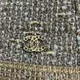 Load image into Gallery viewer, Chanel Navy Blue / Black 2002 Tweed Jacket with Crystal Embellished Buttons