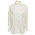 Load image into Gallery viewer, Loewe Optic White Pleated Cotton Shirt with Logo Embroidery