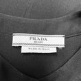 Load image into Gallery viewer, Prada Black Ruffled Detail Silk Blouse