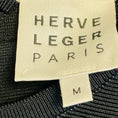 Load image into Gallery viewer, Herve Leger Black Short Sleeved Bandage Knit Ruffled Hem Midi The Isabel Dress