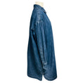 Load image into Gallery viewer, Valentino Blue Kaftan Denim Mini Dress with Gold VLogo Detail