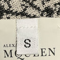 Load image into Gallery viewer, Alexander McQueen Black / White Floral Patterned Bandage Knit Flared Midi Dress