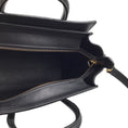 Load image into Gallery viewer, Celine Black Drummed Calfskin Leather Micro Luggage Handbag
