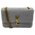 Load image into Gallery viewer, Saint Laurent Grey Jersey Mini Quilted Jamie Shoulder Bag