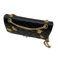 Load image into Gallery viewer, Chanel Black Quilted Aged Calfskin Leather Limited Edition Lucky Charms 2.55 Reissue Flap Bag