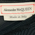 Load image into Gallery viewer, Alexander McQueen Black Mesh Paneled Trapeze Midi Dress