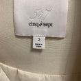Load image into Gallery viewer, Cinq a Sept Cream Star Embellished Crepe Blazer