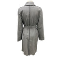 Load image into Gallery viewer, Paul Stuart Navy Blue / White Gingham Check Trench Coat with Belt