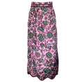 Load image into Gallery viewer, Muveil Pink / Green / Burgundy Stamp Print Midi Skirt
