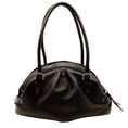 Load image into Gallery viewer, Salvatore Ferragamo Brown Leather Ruched Shoulder Bag