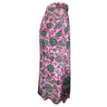 Load image into Gallery viewer, Muveil Pink / Green / Burgundy Stamp Print Midi Skirt
