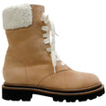 Load image into Gallery viewer, Peserico Tan Suede Shearling Lined Hiking Boots