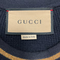 Load image into Gallery viewer, Gucci Navy / Gold 2021 Boundless Overture Series GG Sleeveless Knit Dress
