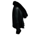 Load image into Gallery viewer, Michelle Mason Black Lamb Shearling Toggle Jacket