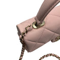 Load image into Gallery viewer, Chanel Pale Pink Quilted Caviar Leather Retro Top Handle Flap Bag