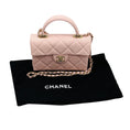 Load image into Gallery viewer, Chanel Pale Pink Quilted Caviar Leather Retro Top Handle Flap Bag