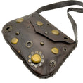 Load image into Gallery viewer, Marni Brown Leather Grommet Crossbody Bag