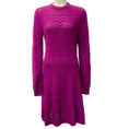 Load image into Gallery viewer, Missoni Magenta Wool Chevron Knit Dress