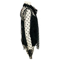 Load image into Gallery viewer, Costarellos Black Pussy Bow Point D'Esprit Blouse