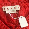 Load image into Gallery viewer, Marni Red 2022 Sleeveless V-Neck Cable Knit Wool Sweater