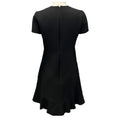 Load image into Gallery viewer, Valentino Black Short Sleeved Wool and Silk Crepe Dress