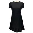 Load image into Gallery viewer, Valentino Black Short Sleeved Wool and Silk Crepe Dress