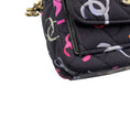 Load image into Gallery viewer, Chanel Navy Multi Classic CC Chain Pocket CC Logo Printed Quilted Fabric Mini Backpack